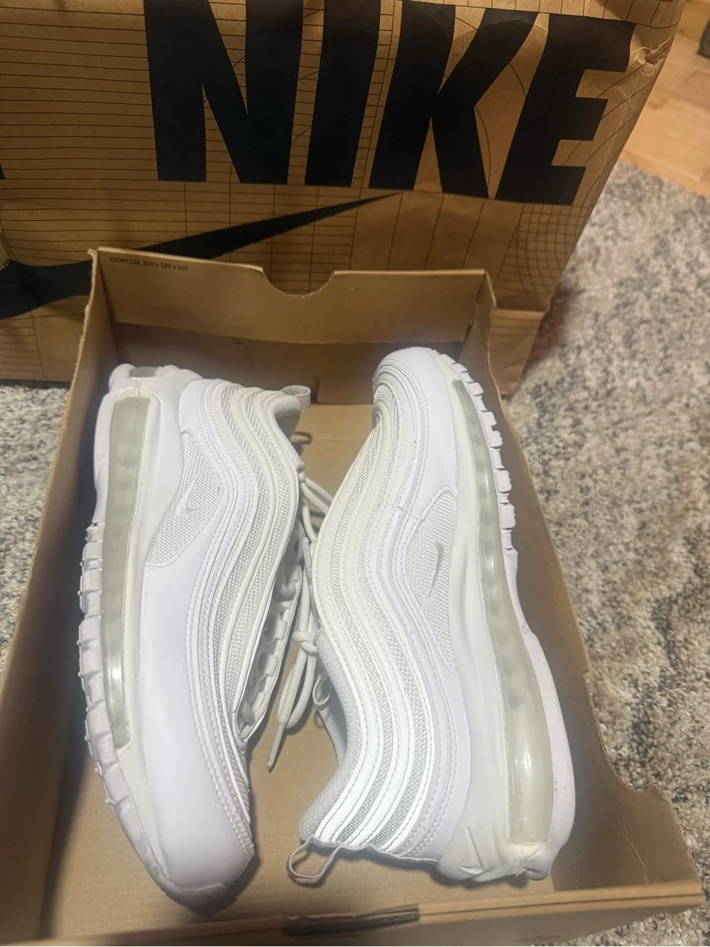 Women’s Nike Air Max 97 size 9 all white